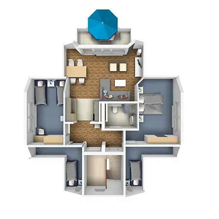 Apartament Antonia Strandstr 21 Whg 6